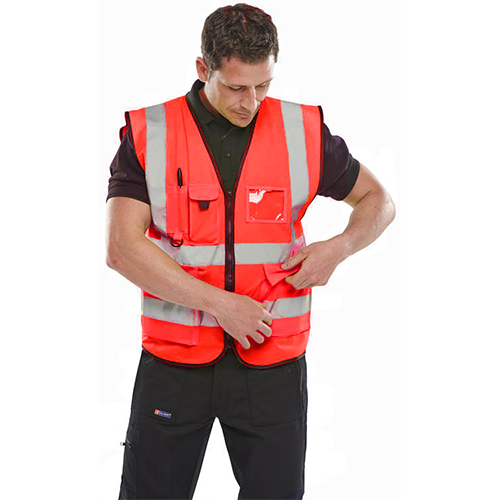 High Visibility Red Executive Vest